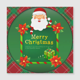 Feliz Natal Papais noeis Tartan Xadrez