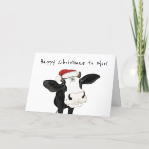 Feliz Natal para a Moo, Cartão de Natal de Vaca Bo