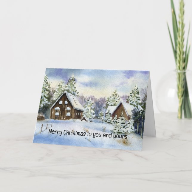 Feliz Natal para você e seu cartão de Natal (Frente)