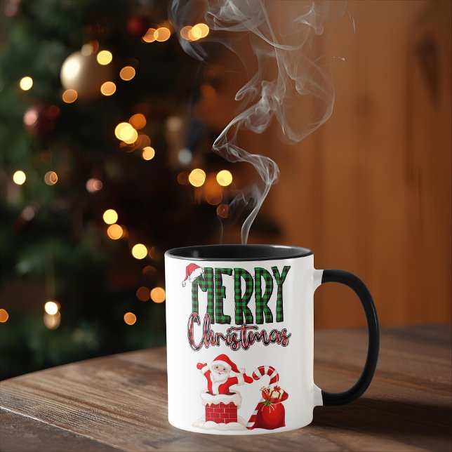 Feliz Natal pelo Papai Noel - Caneca (Criador carregado)