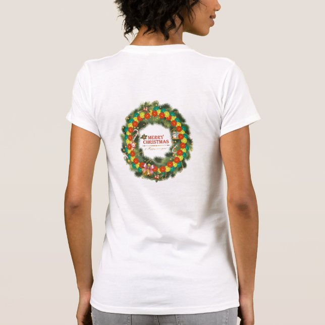 Feliz Natal Pickleball 1 t-shirt (Verso)