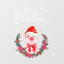 Feliz Natal Pig Grátis Vermelho Branco Feliz Natal