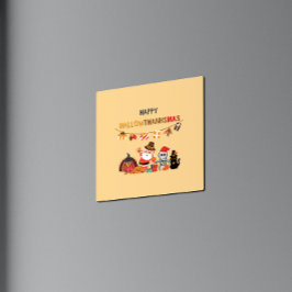 Feliz Natal! Placa magnética sazonal