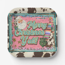 Feliz Natal, pratos de papel