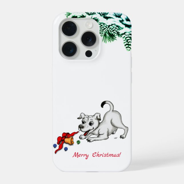 Feliz Natal! Puppy com Bell e Ball (Verso)