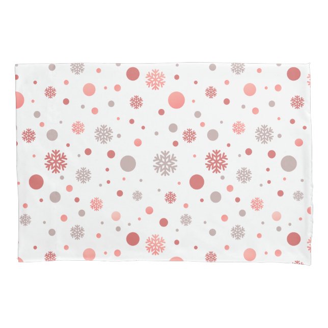 Feliz Natal rosa e branco elegante (Frente)