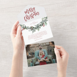 Feliz Natal Roteiro Aquarela Feriado