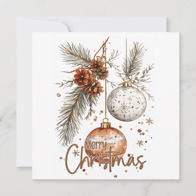 Feliz Natal Saudação Rústica (Frente)