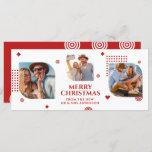 Feliz Natal Sr. e Sra. 3 Foto Collage Modern<br><div class="desc">Feliz Natal Sr & Sra. 3 Photo Collage Trendy Modern Christmas Cards apresenta uma coleção de fotos de três de suas fotos favoritas com o texto "Feliz Natal do novo Sr & Sra." em um elegante roteiro vermelho. Personalize editando o texto nas caixas de texto fornecidas. Perfeito para o Natal...</div>