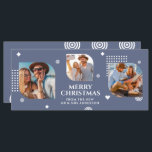 Feliz Natal Sr. e Sra. 3 Foto Collage Modern<br><div class="desc">Feliz Natal Sr & Sra. 3 Photo Collage Trendy Modern Christmas Cards apresenta uma colagem fotográfica de três de suas fotos favoritas com o texto "Feliz Natal do novo Sr & Sra." em um elegante roteiro branco. Personalize editando o texto nas caixas de texto fornecidas. Perfeito para o Natal enviar...</div>