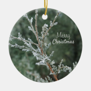 Feliz Natal, Tristeza, Ornamento de Cerâmica de Ju