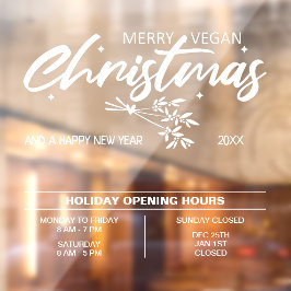 Feliz Natal Vegano, Horário de Funcionamento da Em