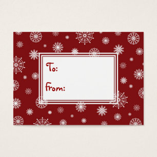 Feliz Natal Vermelho e Brancos Flocos de Neve com 