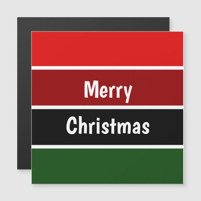 Feliz Natal Vermelho E Verde (Frente/Verso)