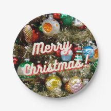 Feliz Natal Vintage! Prato de Papel