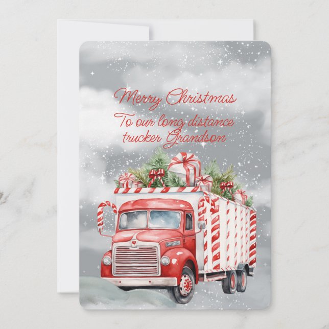 Feliz Natal Vovô Caminhoneiro de Longa Distância (Frente)