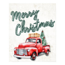 Feliz Natal Wall Art Decor Poster