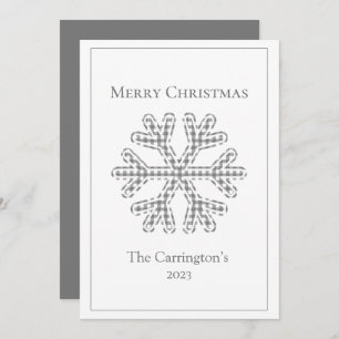 Feliz Natal Xadrez Snowflake Modern