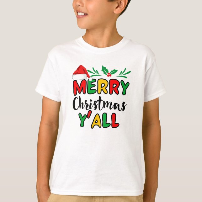 Feliz Natal Y-all T-Shirt (Frente)