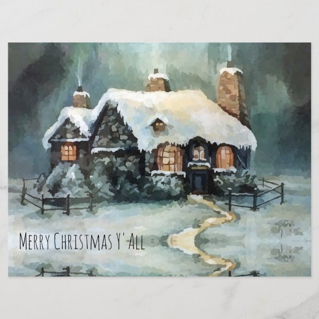 Feliz Natal Y Todos Maravilhosos Noite de Inverno (Frente)