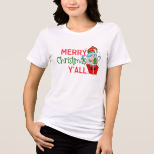 Feliz Natal Y'all, Camisa de Natal Hilariante Gnom