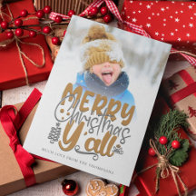 Feliz Natal Y'All Photo Artsy Typografia