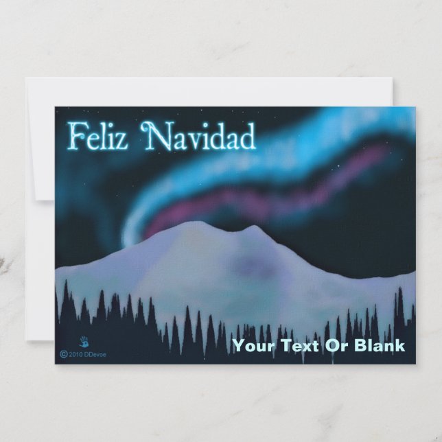 Feliz Navidad - Azul Aurora (Frente)