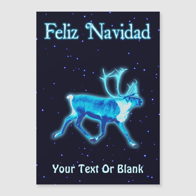 Feliz Navidad - Blue Caribou (Rena) (Frente)