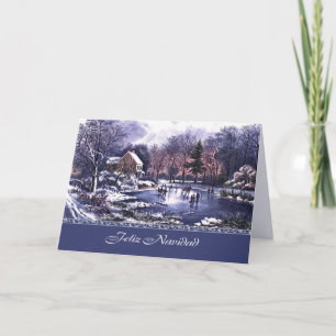 Feliz Navidad. Cartão de Natal em espanhol