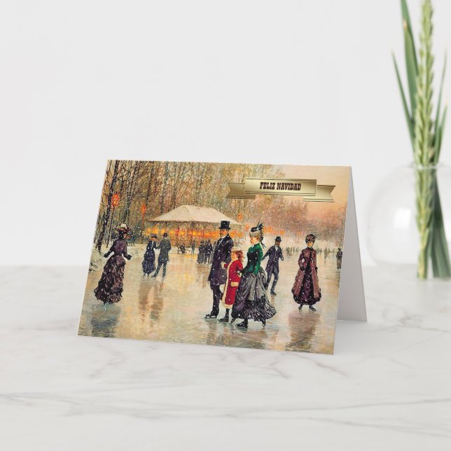 Feliz Navidad. Cartões de Natal em espanhol (Frente)