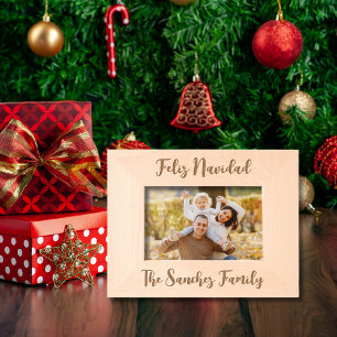 Feliz Navidad e Nome da Família Personalizada