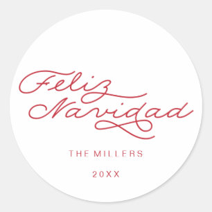 Feliz Navidad, etiqueta espanhola do Natal