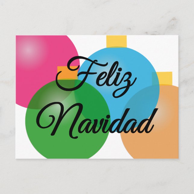 Feliz Navidad - Feliz Natal - cartão (Frente)
