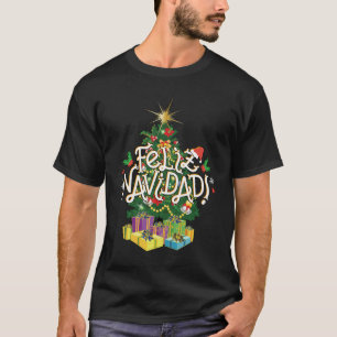 Feliz Navidad Men Camisa Negra