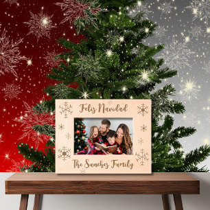 Feliz Navidad & Personalizado Nome da Família e Fa
