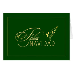 Feliz Navidad - tarjetas espanhóis - cartões de