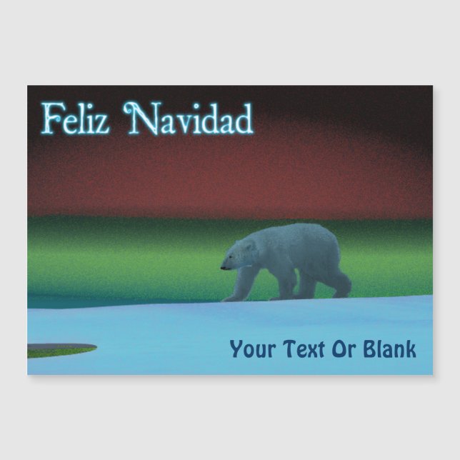 Feliz Navidad - Urso Polar das Luzes (Frente)