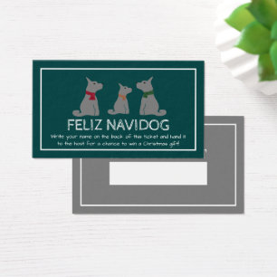 Feliz Navidog, Bilhete de Raffle de Natal espanhol