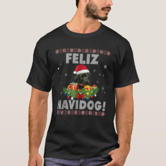 Feliz Navidog Labrador Retriever Preto Suéter Feio