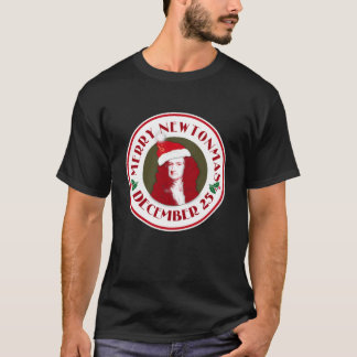 FELIZ NEWTONMAS com Sir Isaac Newton - Camiseta