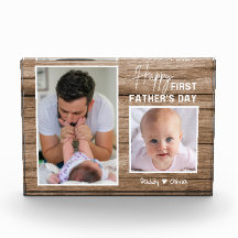 Feliz Novo papai de 1º Dia de os pais Madeira 2 Fo