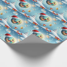 Feliz Novo Planeta! Papel de Presente