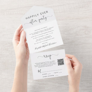 Feliz nunca após a Recepção de casamento de código