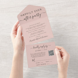 Feliz Nunca Após Recepção de casamento de Blush de
