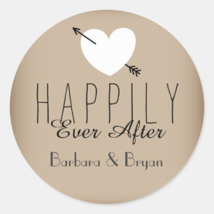 Feliz nunca após Wedding a etiqueta