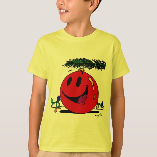 Feliz Ornament Kids Basic T-Shirt (Frente)