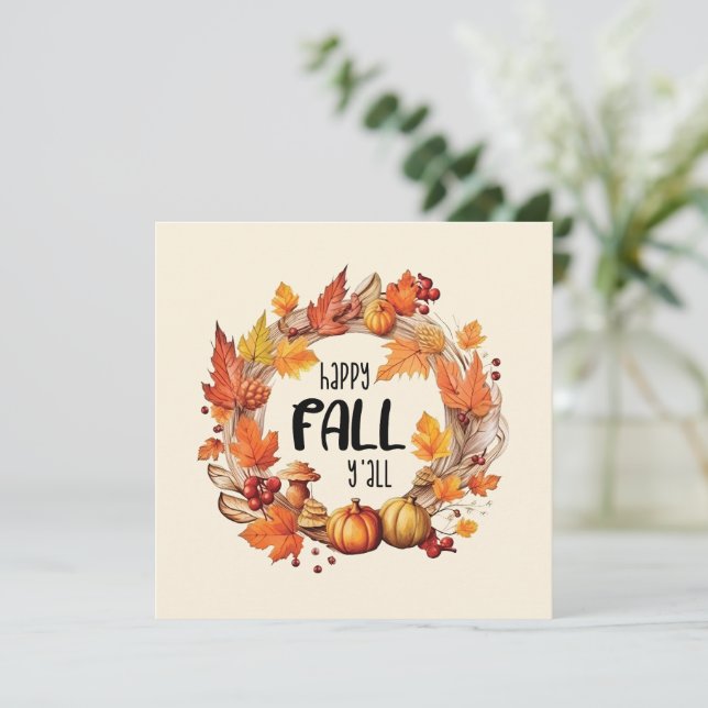 Feliz outono Y (Em pé/Frente)