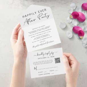 Feliz para Sempre Código QR Casamento Recepção