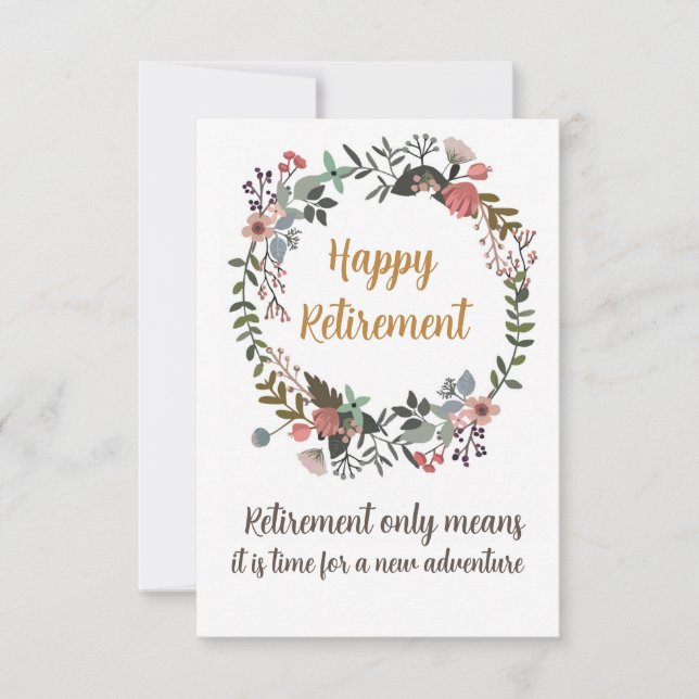 Feliz Parabéns de aposentadoria deseja presentes (Frente)