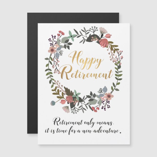 Feliz Parabéns de aposentadoria deseja presentes (Frente/Verso)